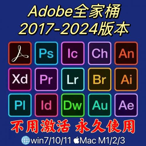 远程安装ps/ai/ae/pr/lr2024/2023photoshop插包软件Mac下载字体