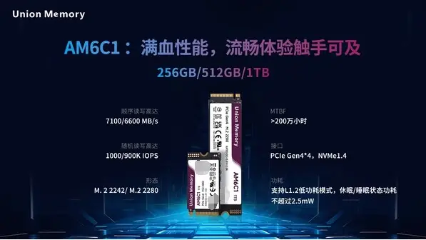 忆联消费级新品AM6C1，以顶格性能打破 ”不可能三角”